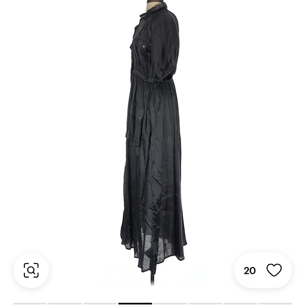 By Anthropologie samant chauhan Chic Black Maxi Dress NEW WITH TAGS - Picture 7 of 16